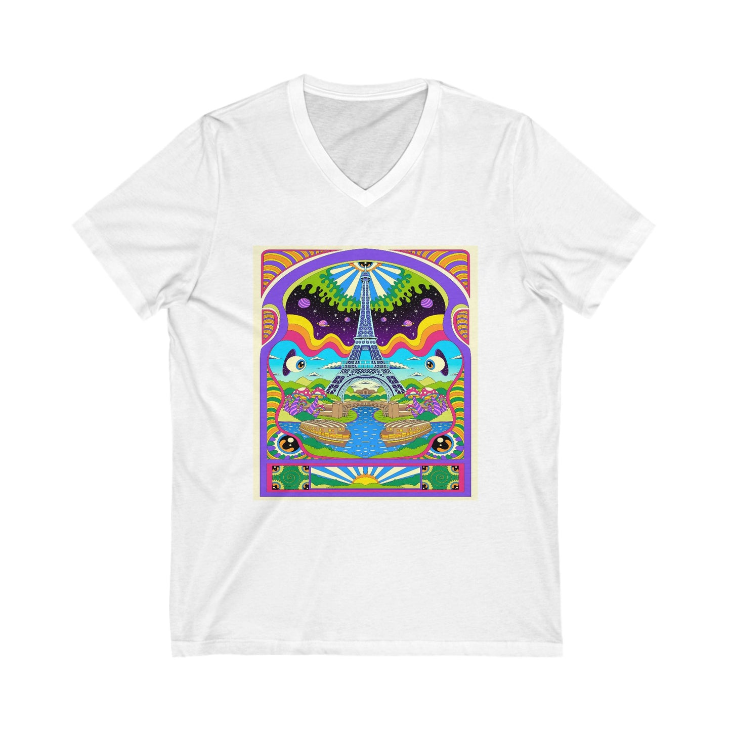 Trippy Paris - V-Neck Tee