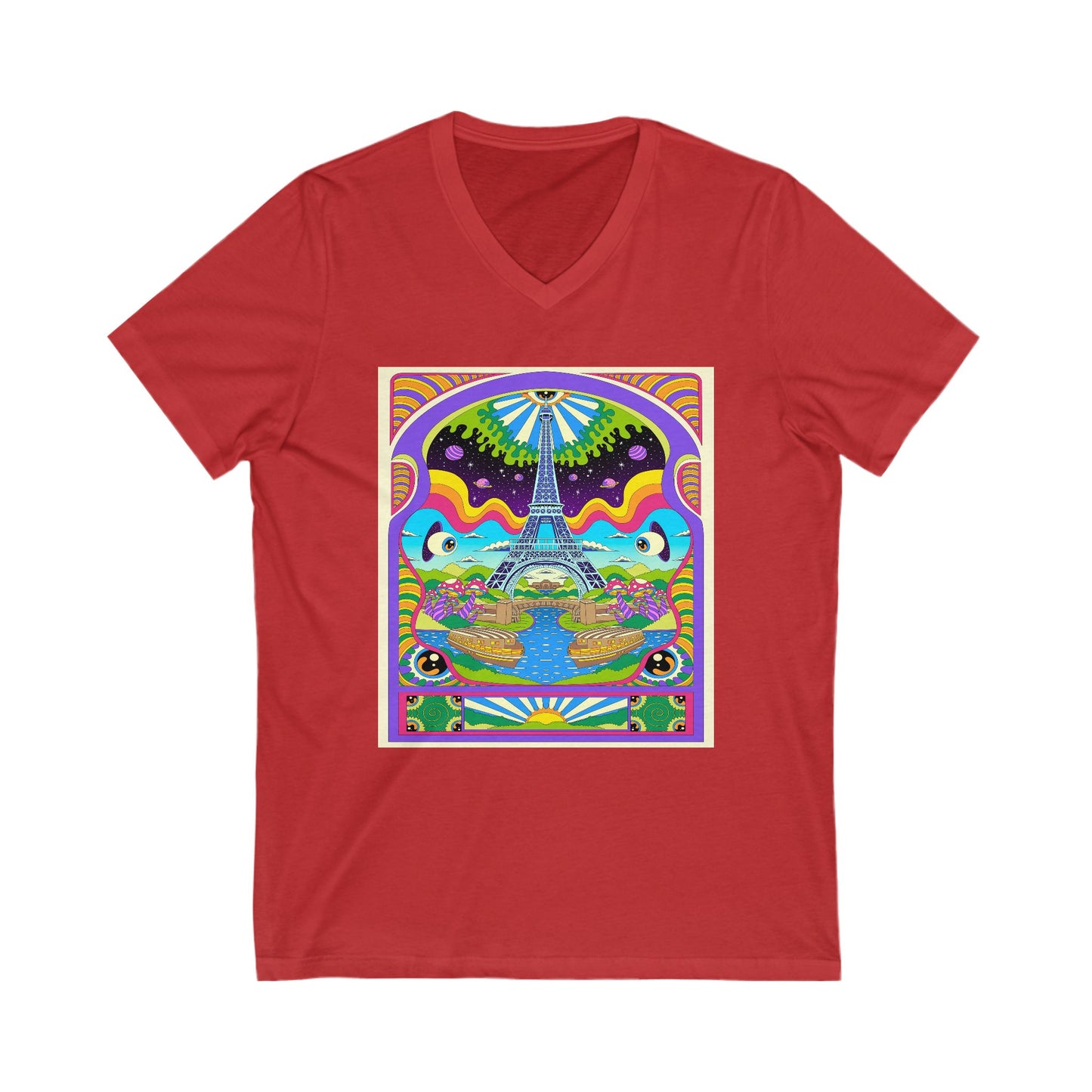 Trippy Paris - V-Neck Tee