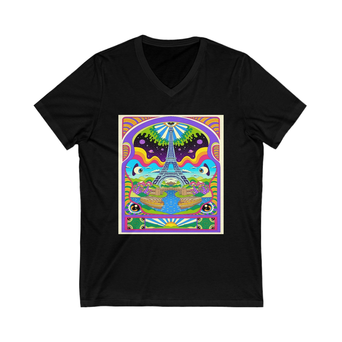 Trippy Paris - V-Neck Tee