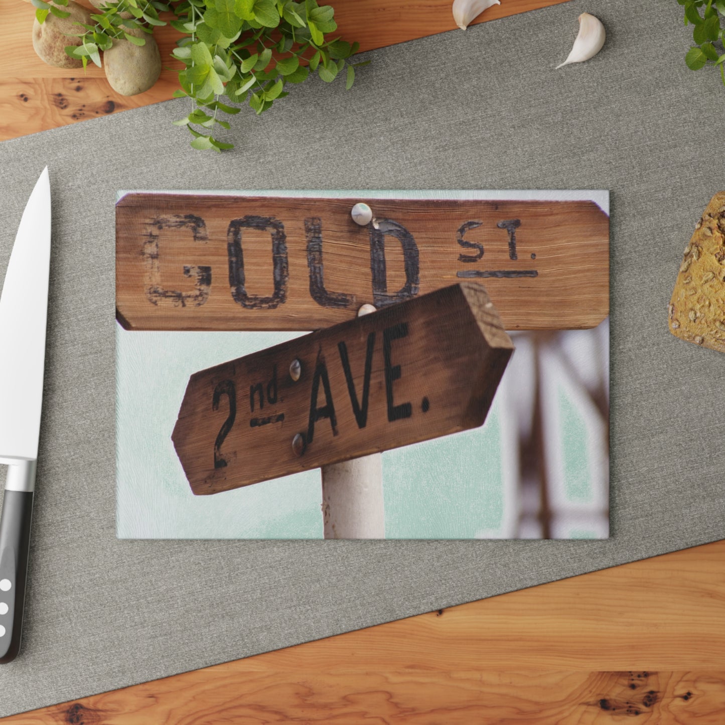 Go This Way - Glass Cutting Board