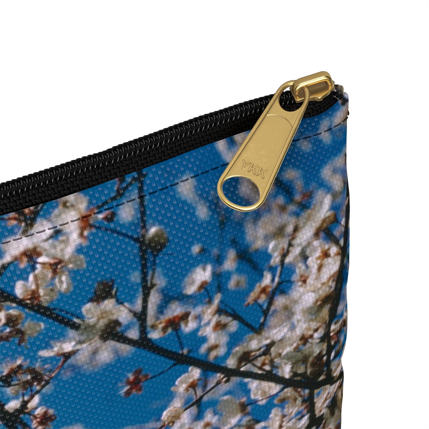 Cherry Blossoms in Blue - Makeup Pouch