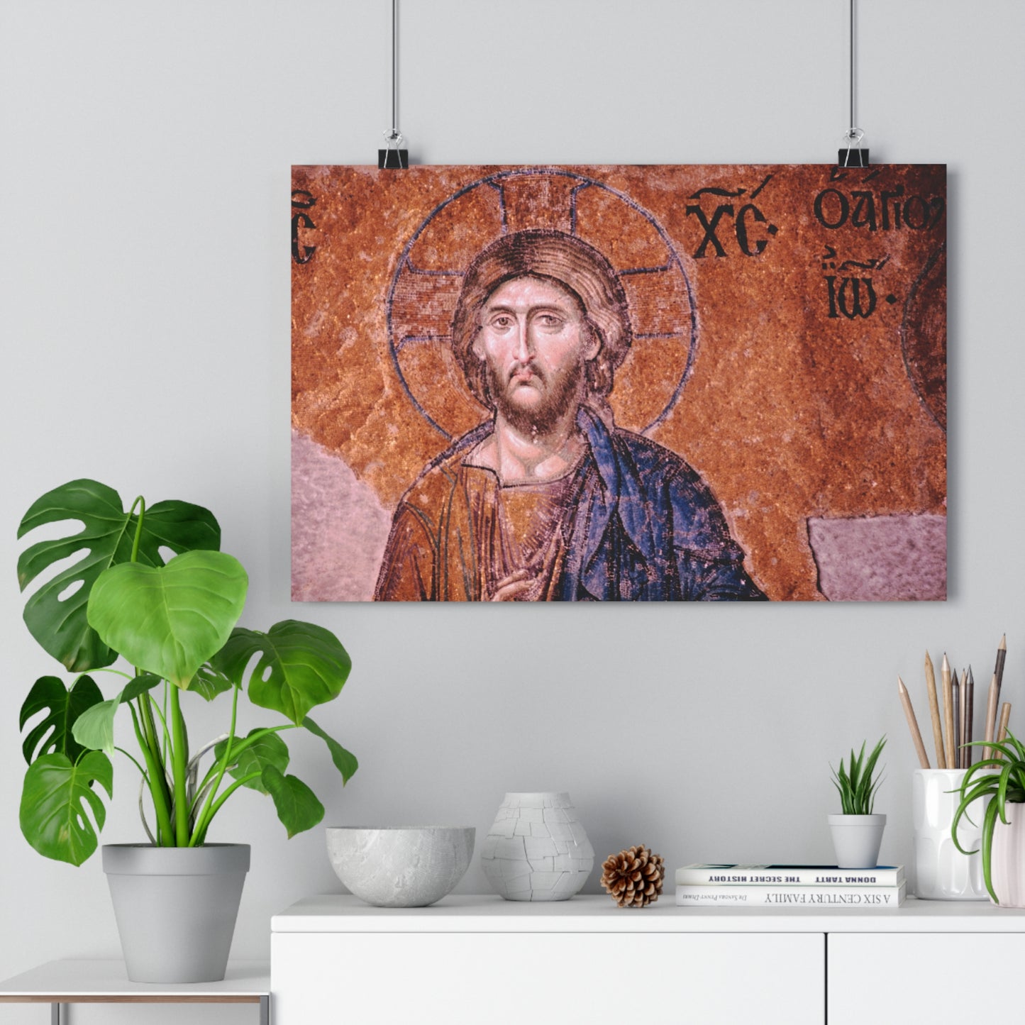 Christ Pantocrator - Hagia Sophia's Deësis mosaic, Sultanahmet, Istanbul, Turkey, 1963 - Giclée Fine Art Print