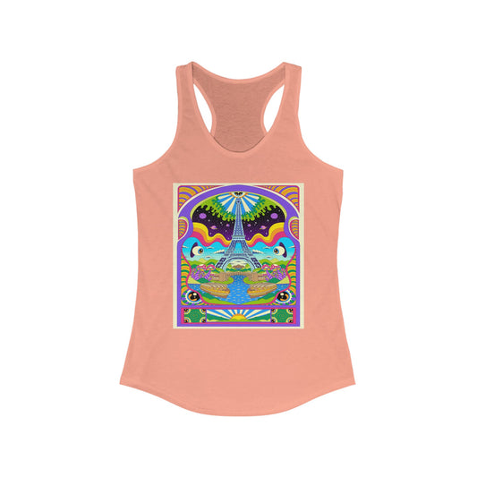 Trippy Paris - Women's Racerback Tank Top