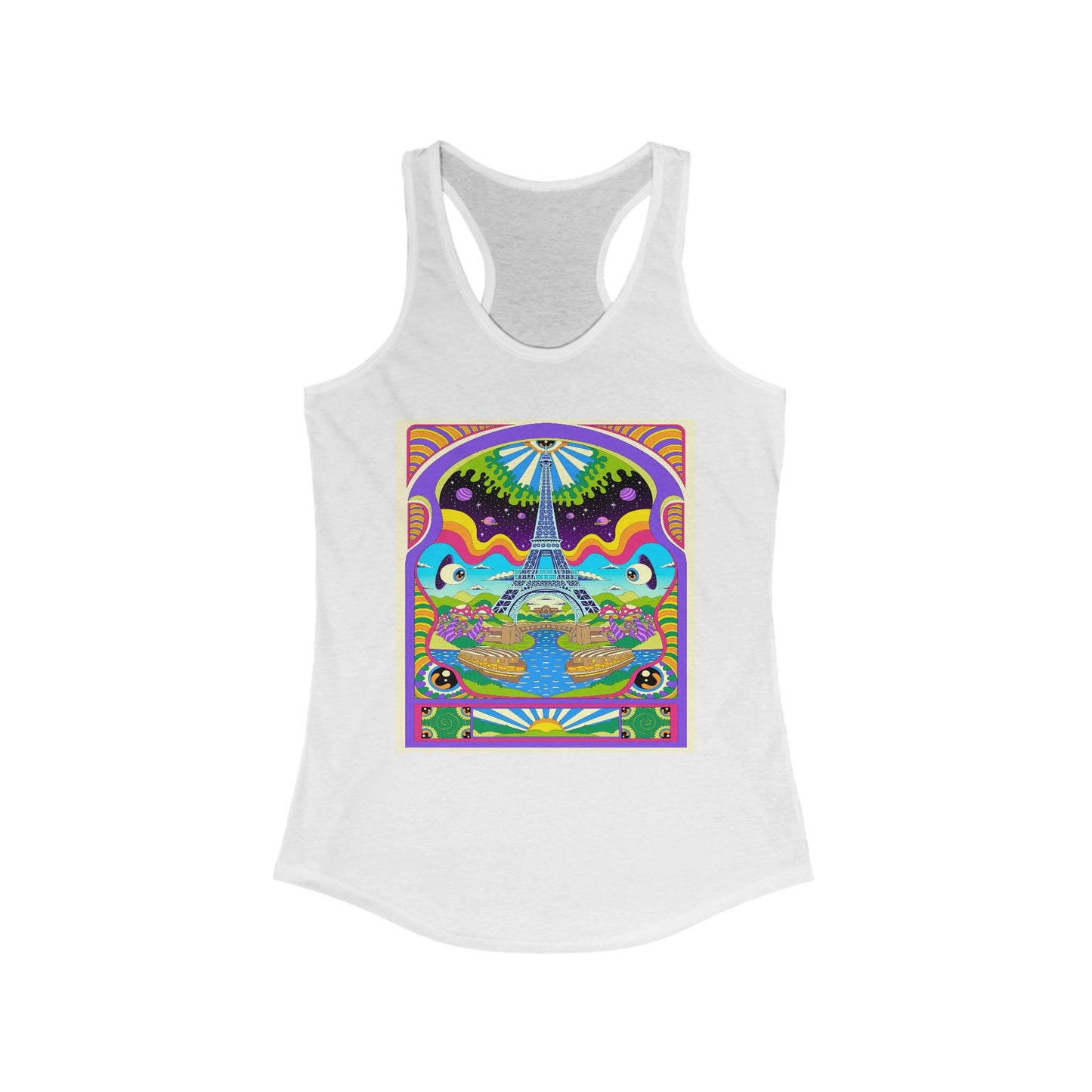 Trippy Paris - Women's Racerback Tank Top