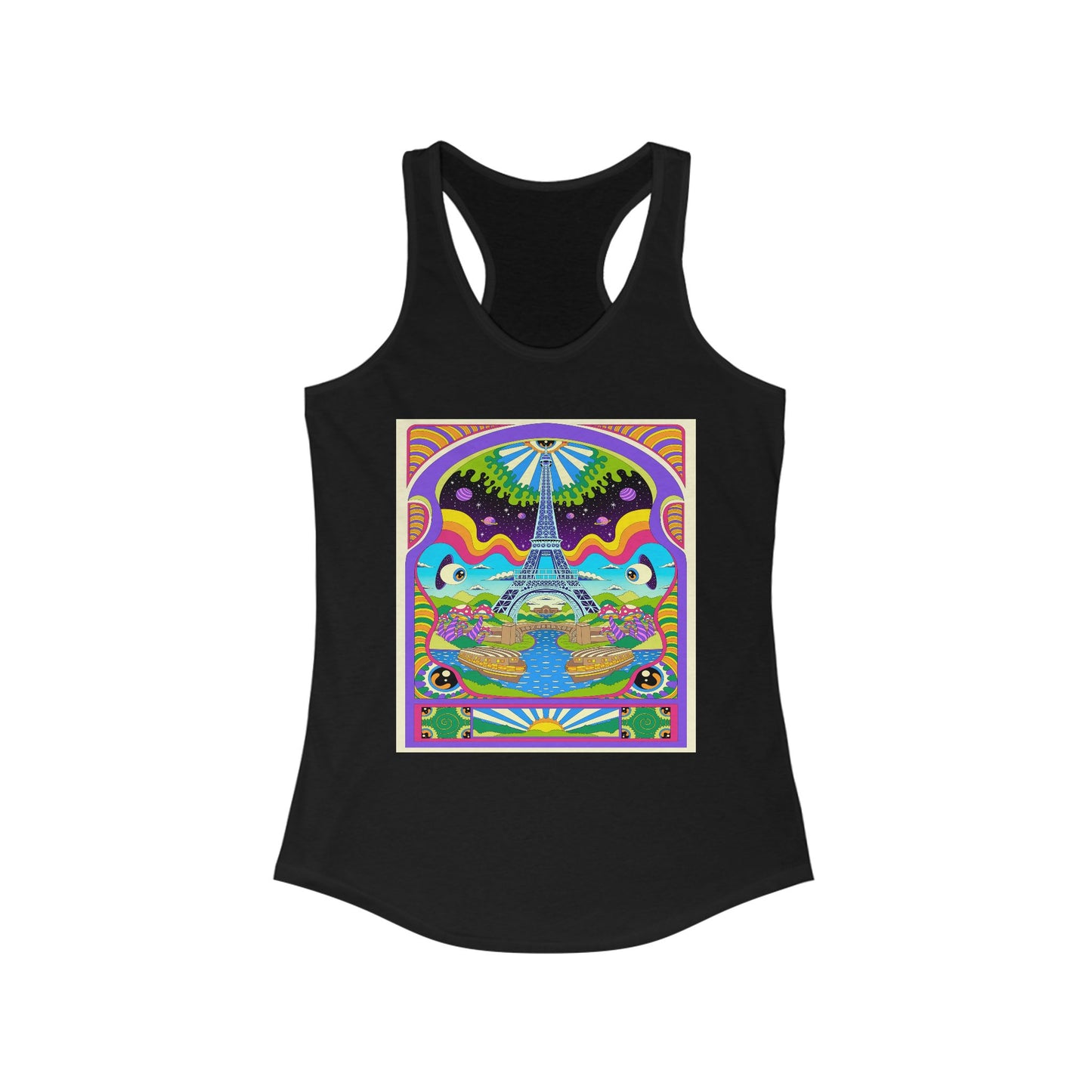 Trippy Paris - Women's Racerback Tank Top