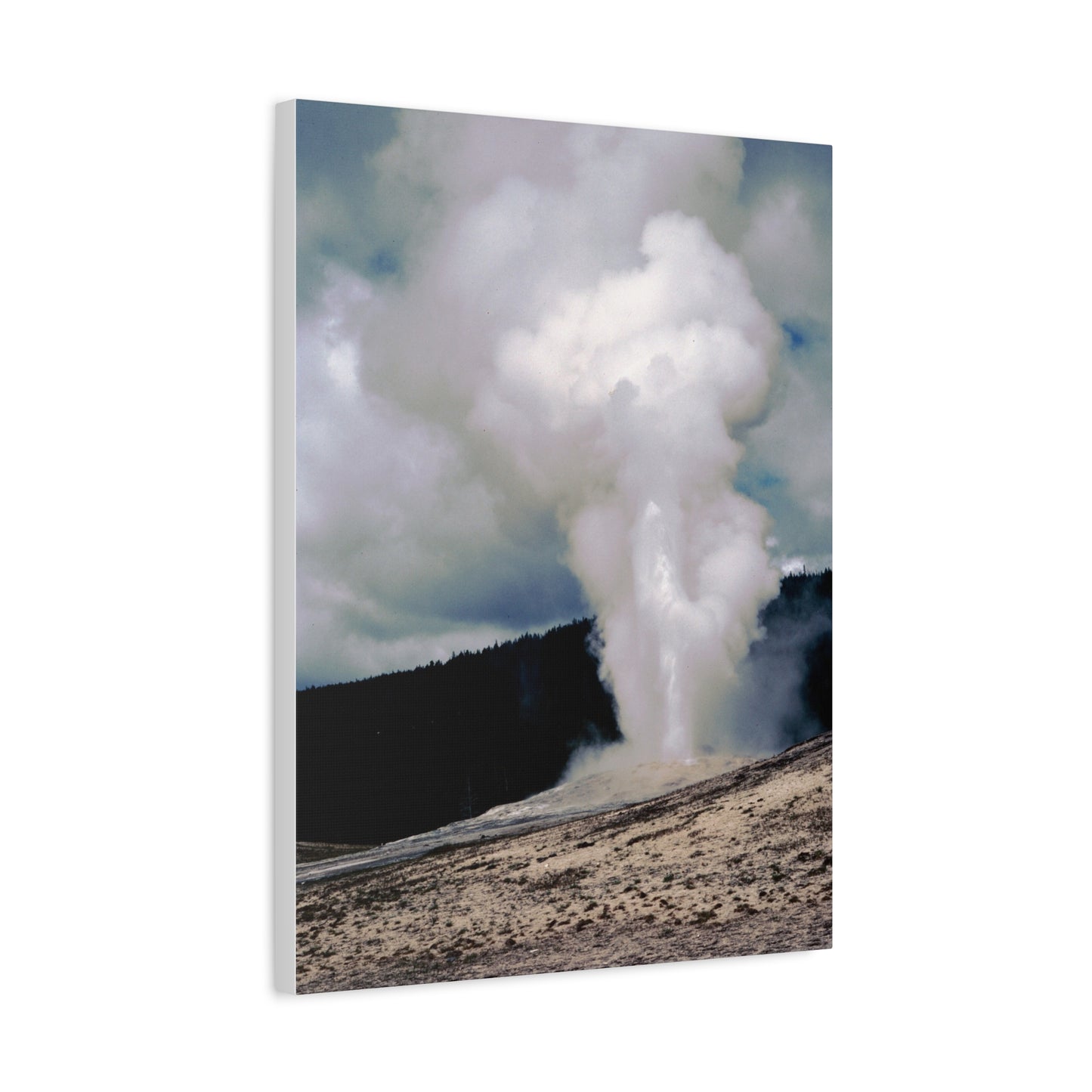 Old Faithful, Yellowstone National Park, 1969 - Matte Canvas, Stretched, 1.25 in