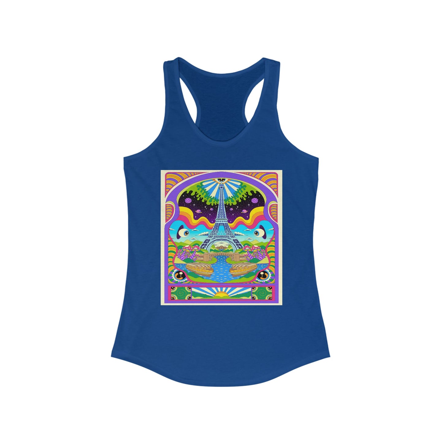 Trippy Paris - Women's Racerback Tank Top