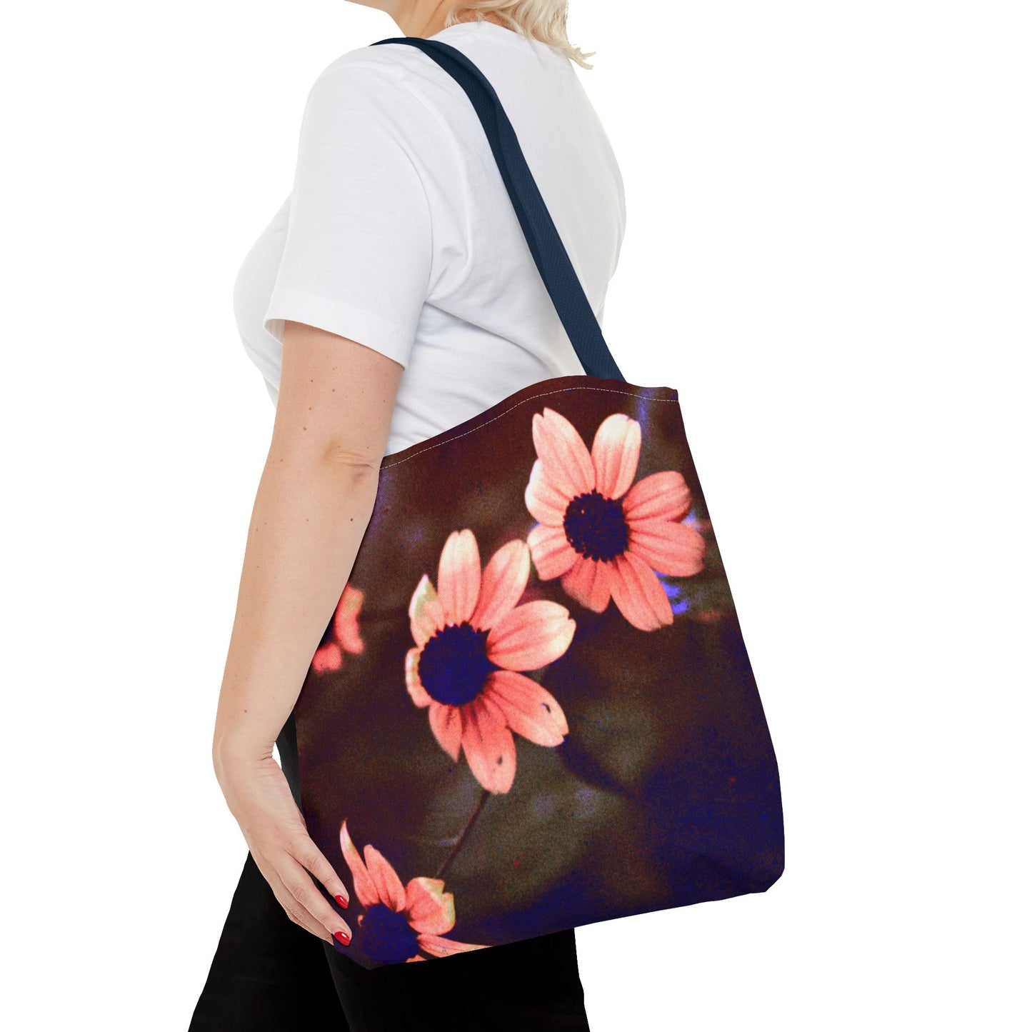 Pink Daisy at Dusk - Tote Bag