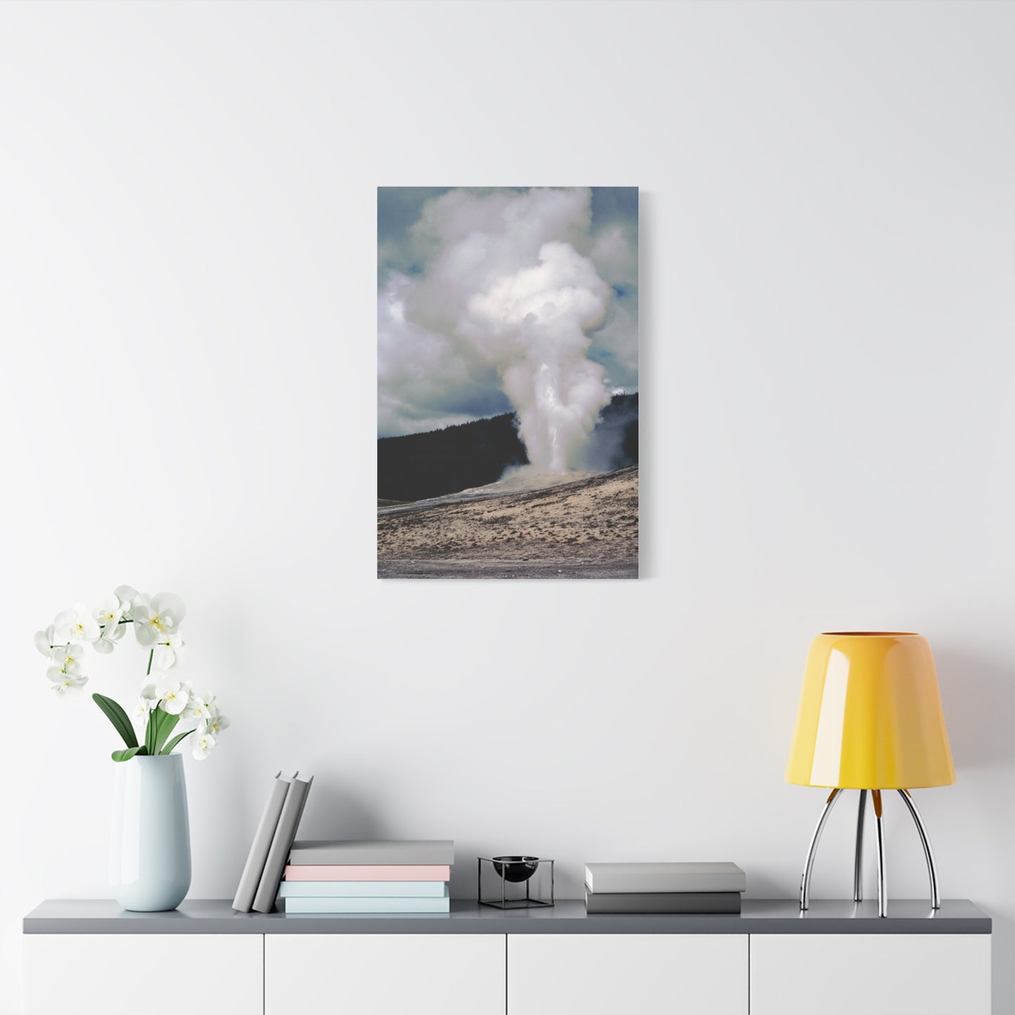 Old Faithful, Yellowstone National Park, 1969 - Matte Canvas, Stretched, 1.25 in