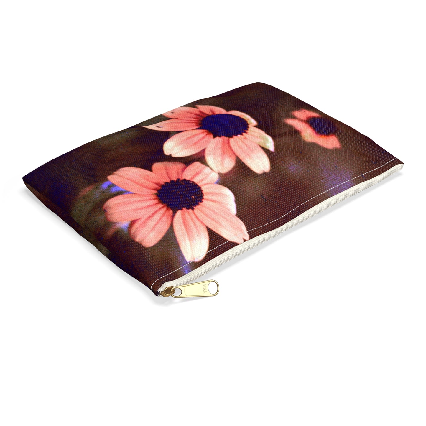 Pink Daisy at Dusk - Makeup pouch