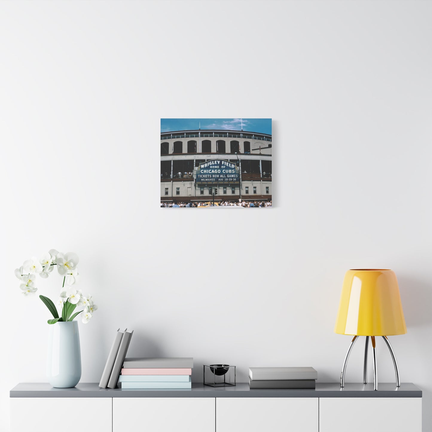 Wrigley Field, Home Of Chicago Cubs, August, 1959 - Matte Canvas, Stretched, 1.25 in