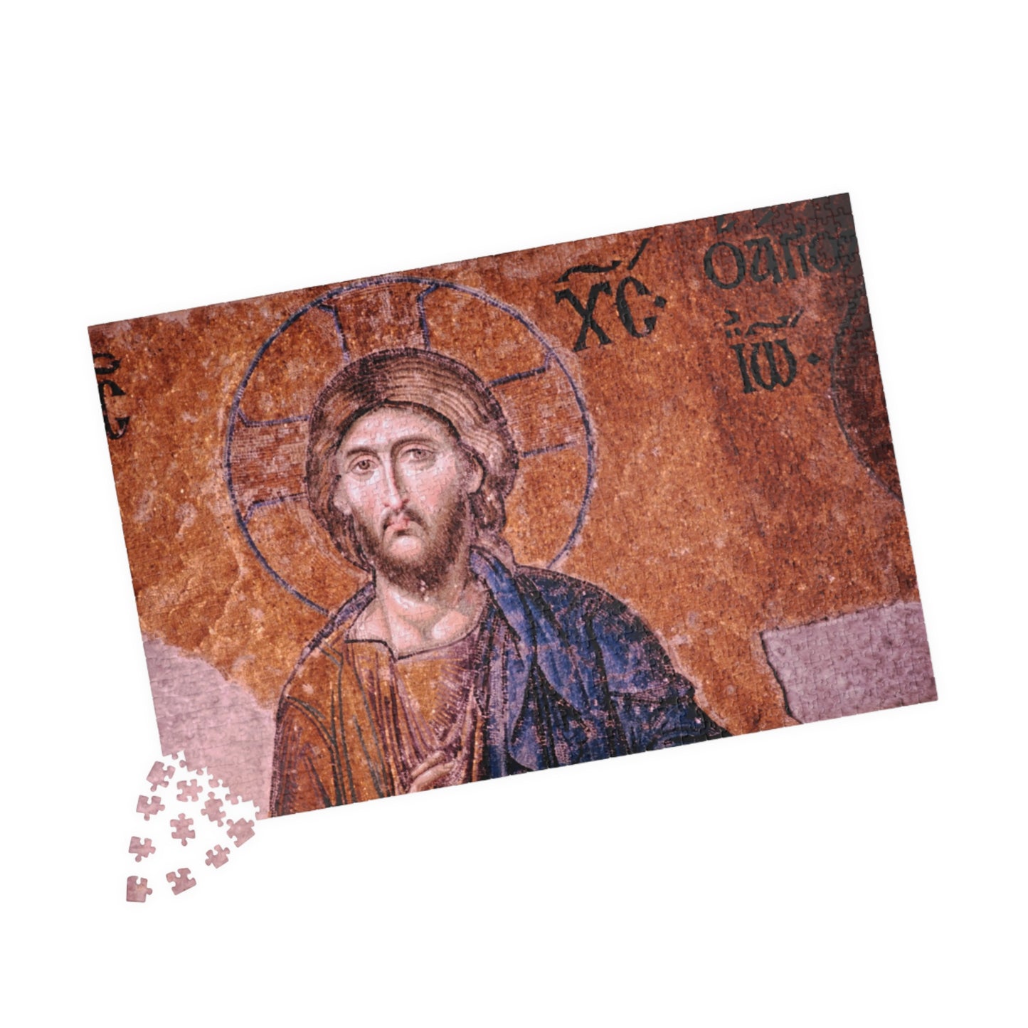 Christ Pantocrator - Hagia Sophia's Deësis mosaic, Sultanahmet, Istanbul, Turkey, 1963 - Vintage Jigsaw Puzzle