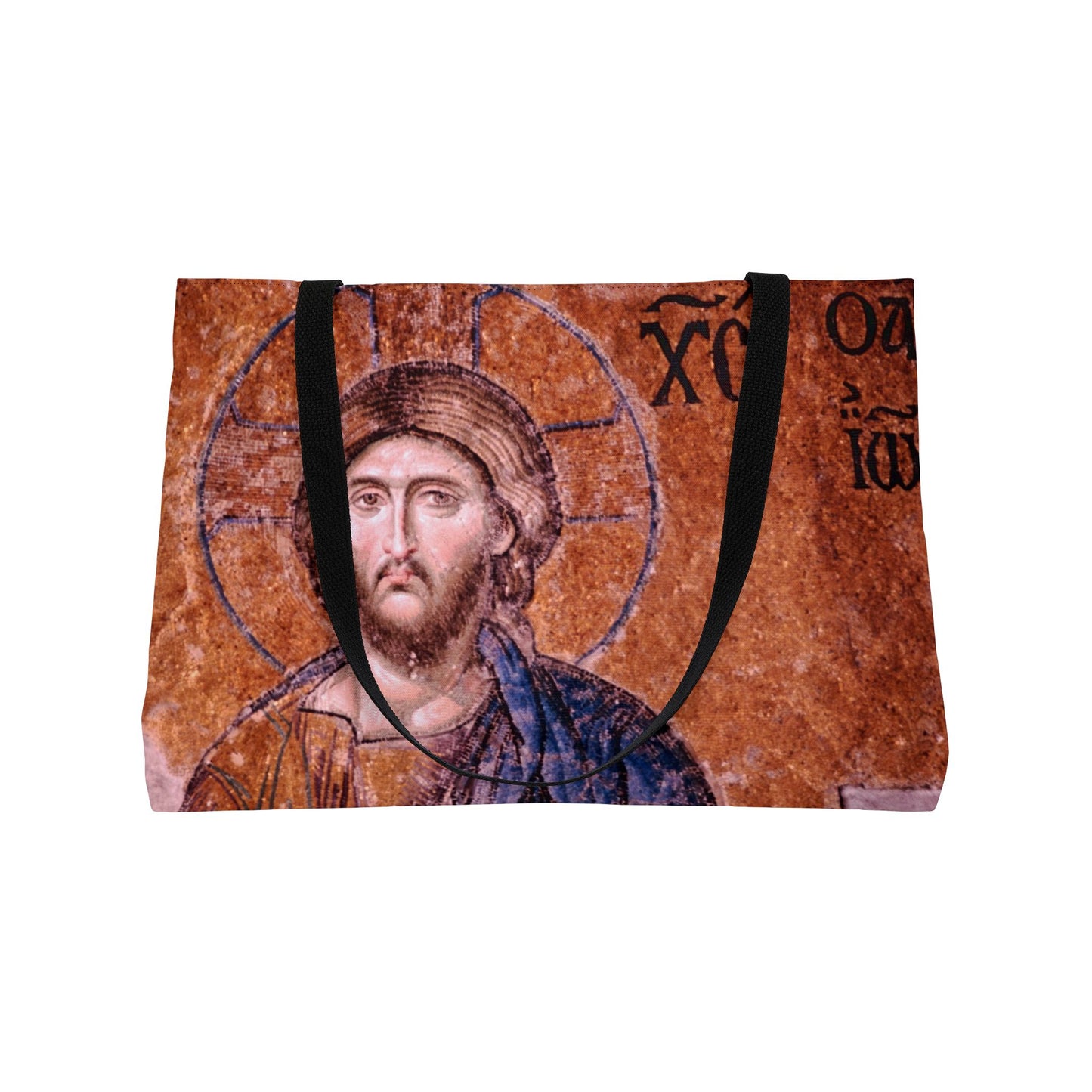 Christ Pantocrator - Hagia Sophia's Deësis mosaic, Sultanahmet, Istanbul, Turkey, 1963 - Weekender Tote Bag