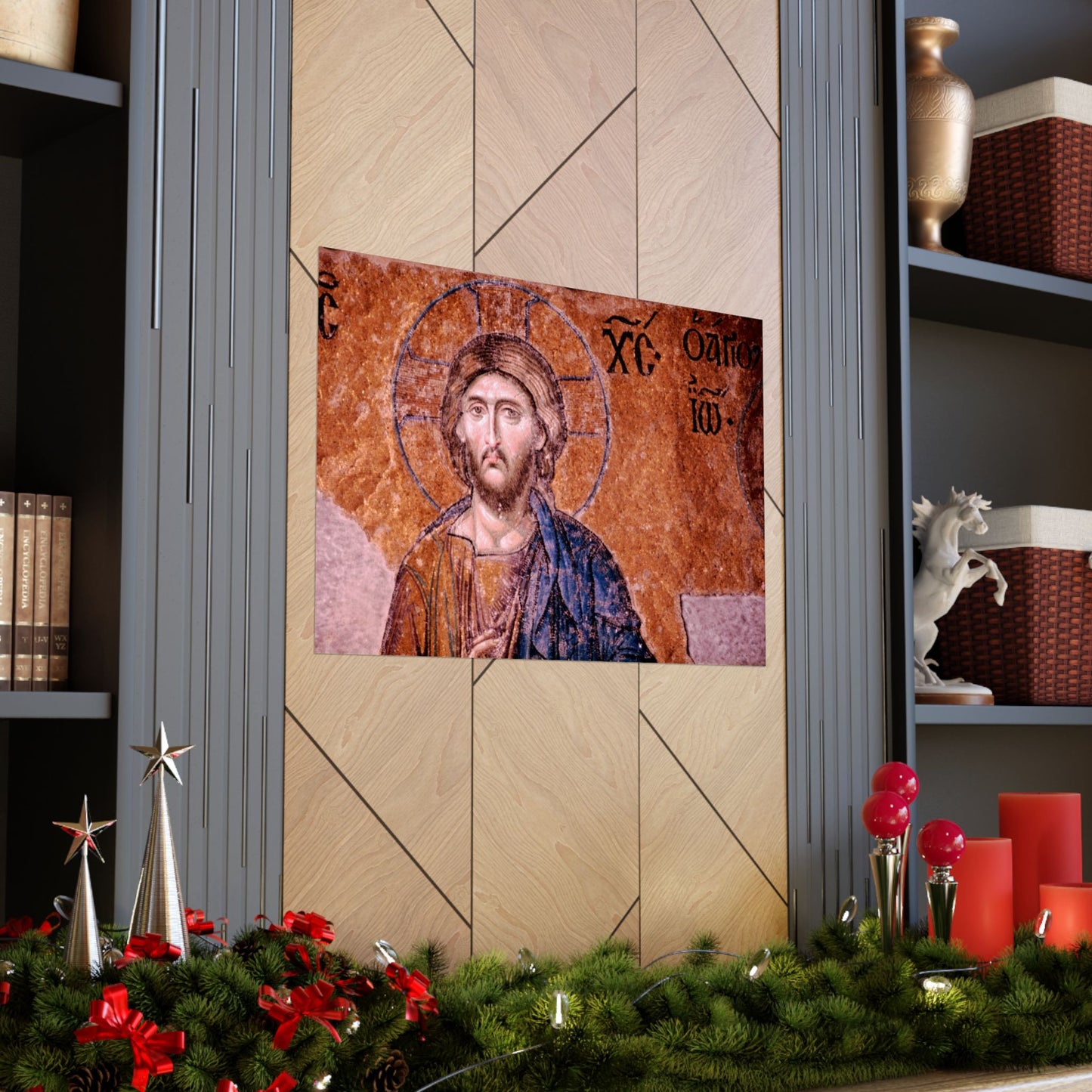 Christ Pantocrator - Hagia Sophia's Deësis mosaic, Sultanahmet, Istanbul, Turkey, 1963 - Matte Horizontal Posters