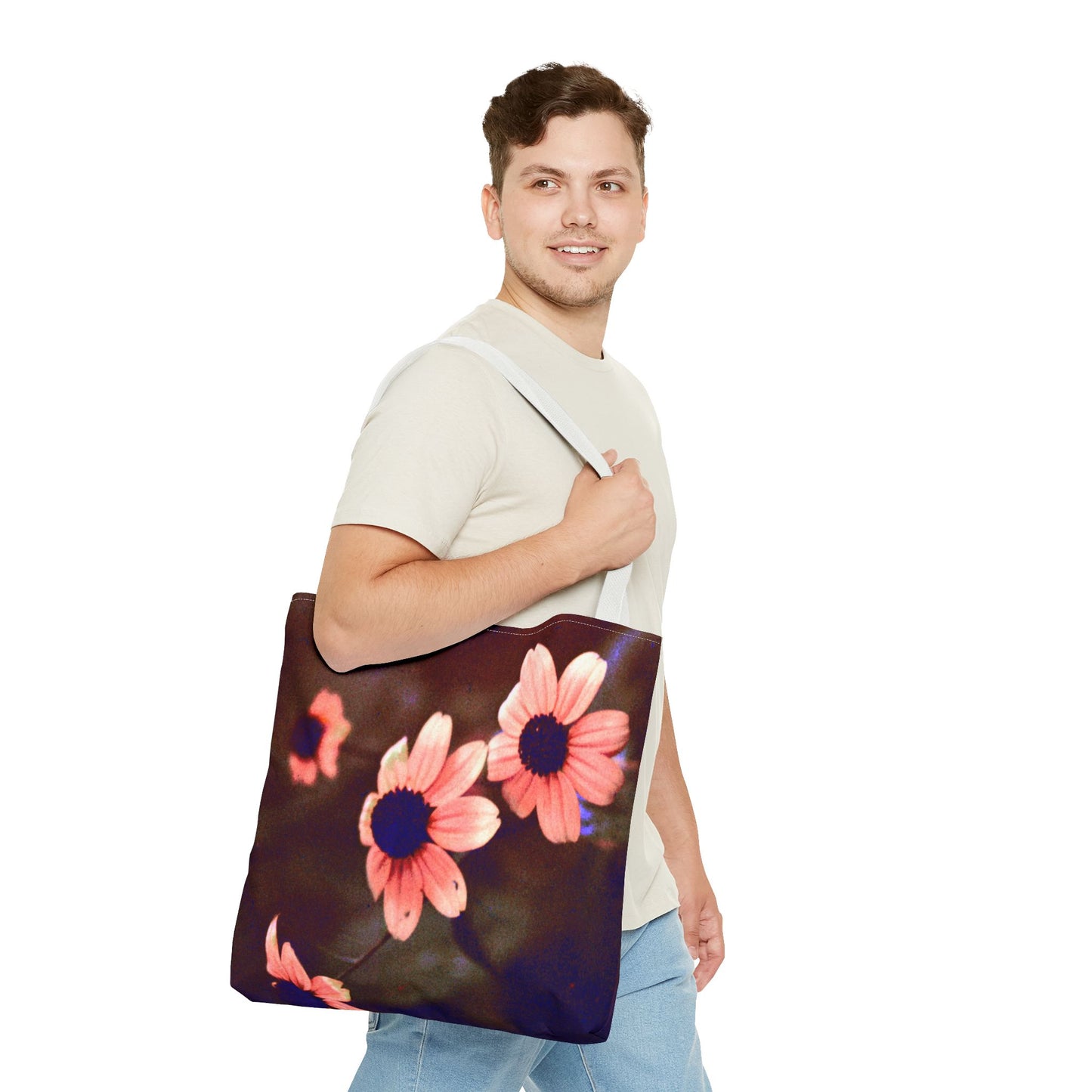 Pink Daisy at Dusk - Tote Bag