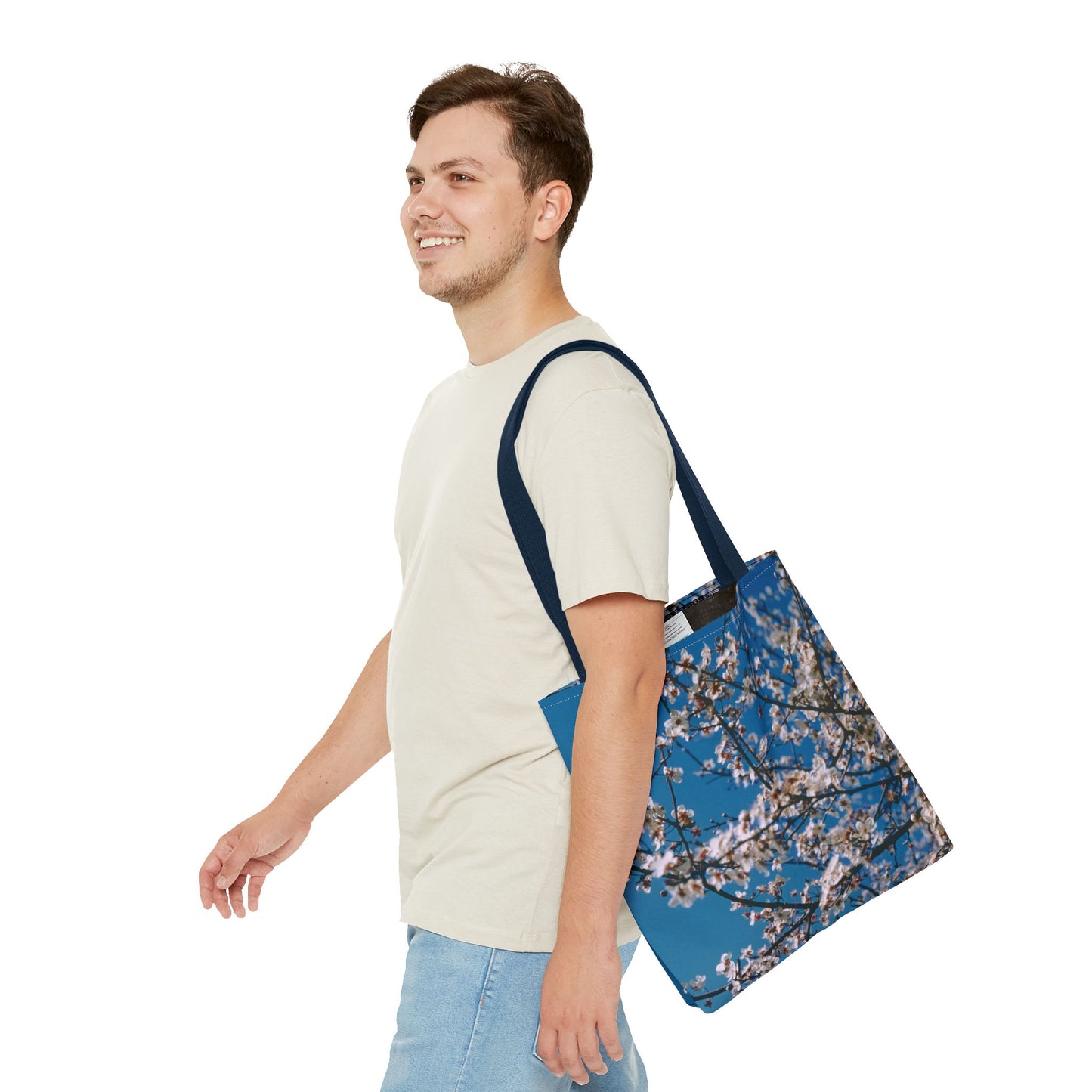 Cherry Blossoms in Blue - Tote Bag