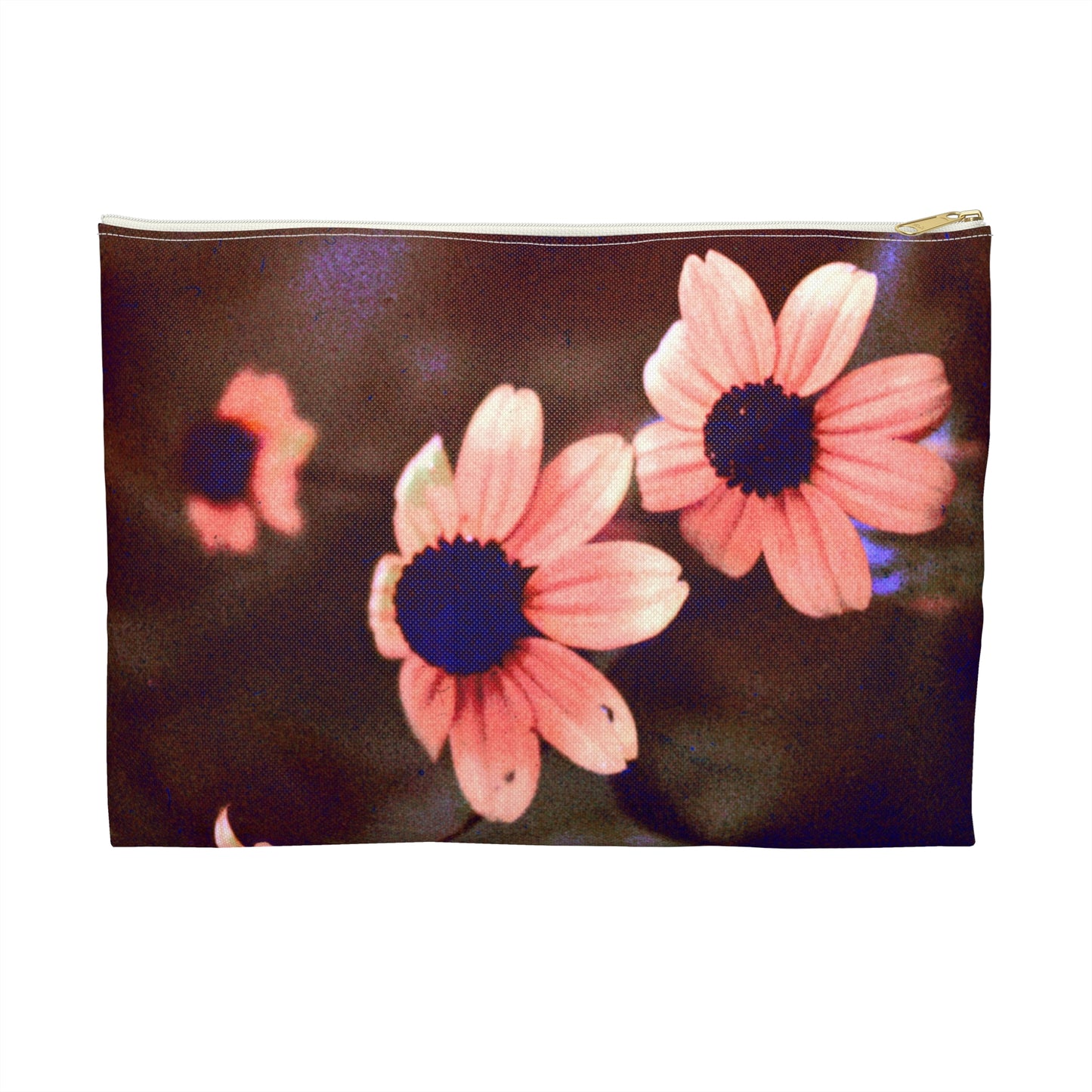 Pink Daisy at Dusk - Makeup pouch