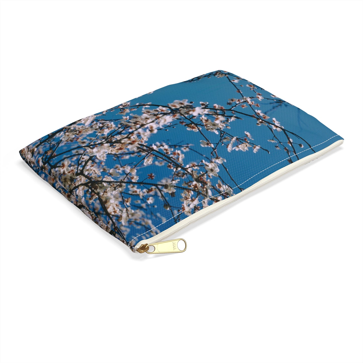 Cherry Blossoms in Blue - Makeup Pouch