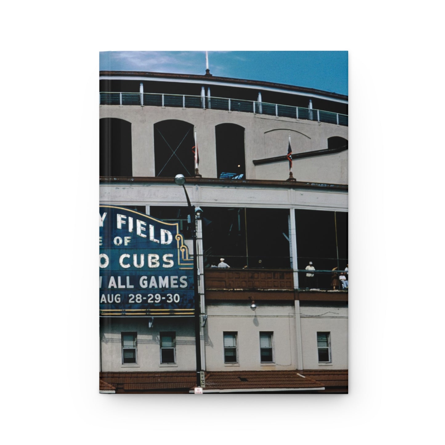 Wrigley Field, Home of Chicago Cubs, August 1959 - Hardcover Journal Matte