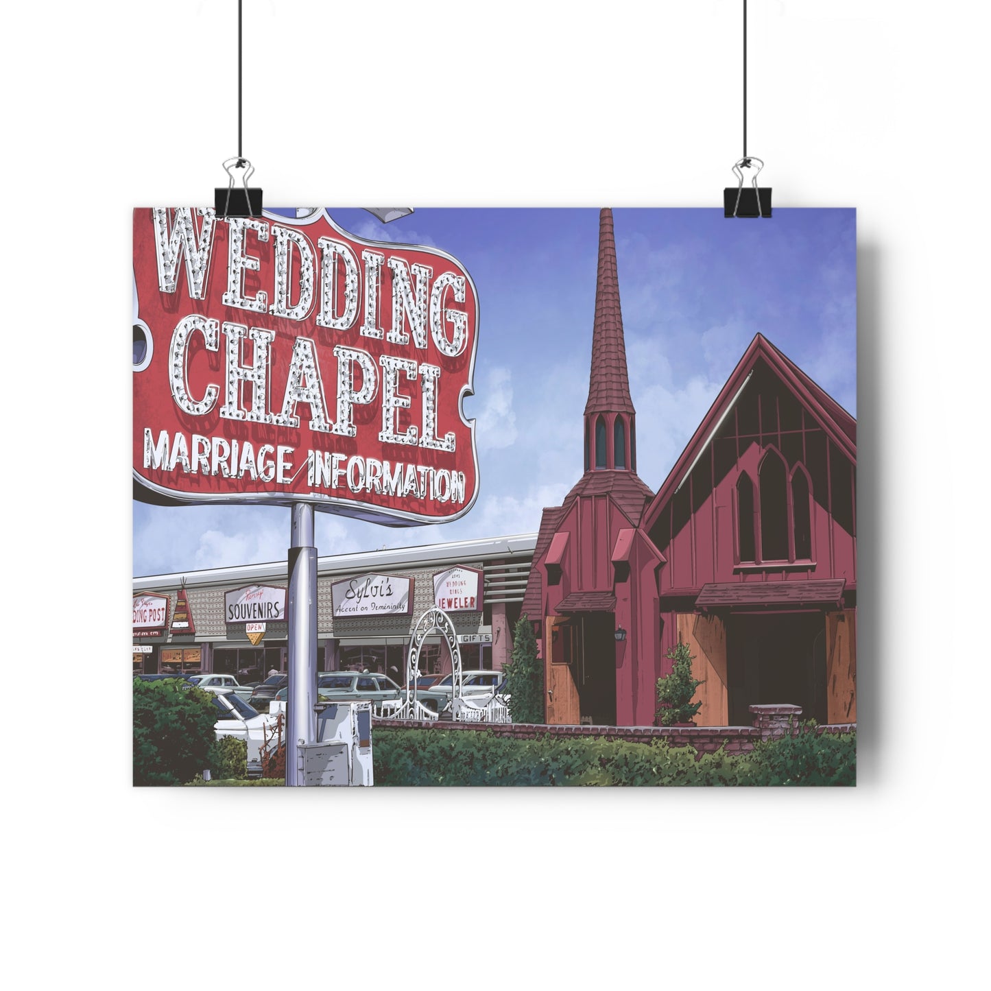 Let's Get Married In Vegas! - Fine Art Print