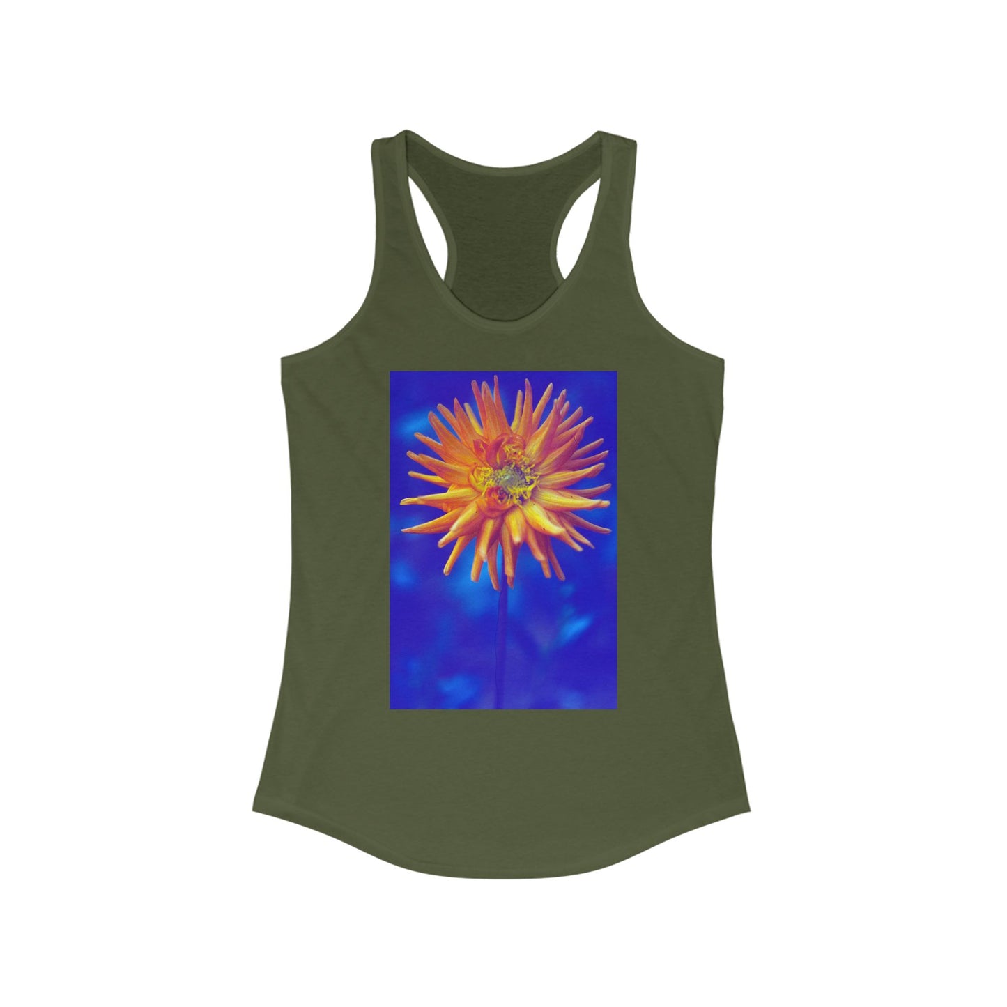 Retro Dahlia - Women's Racerback Tank