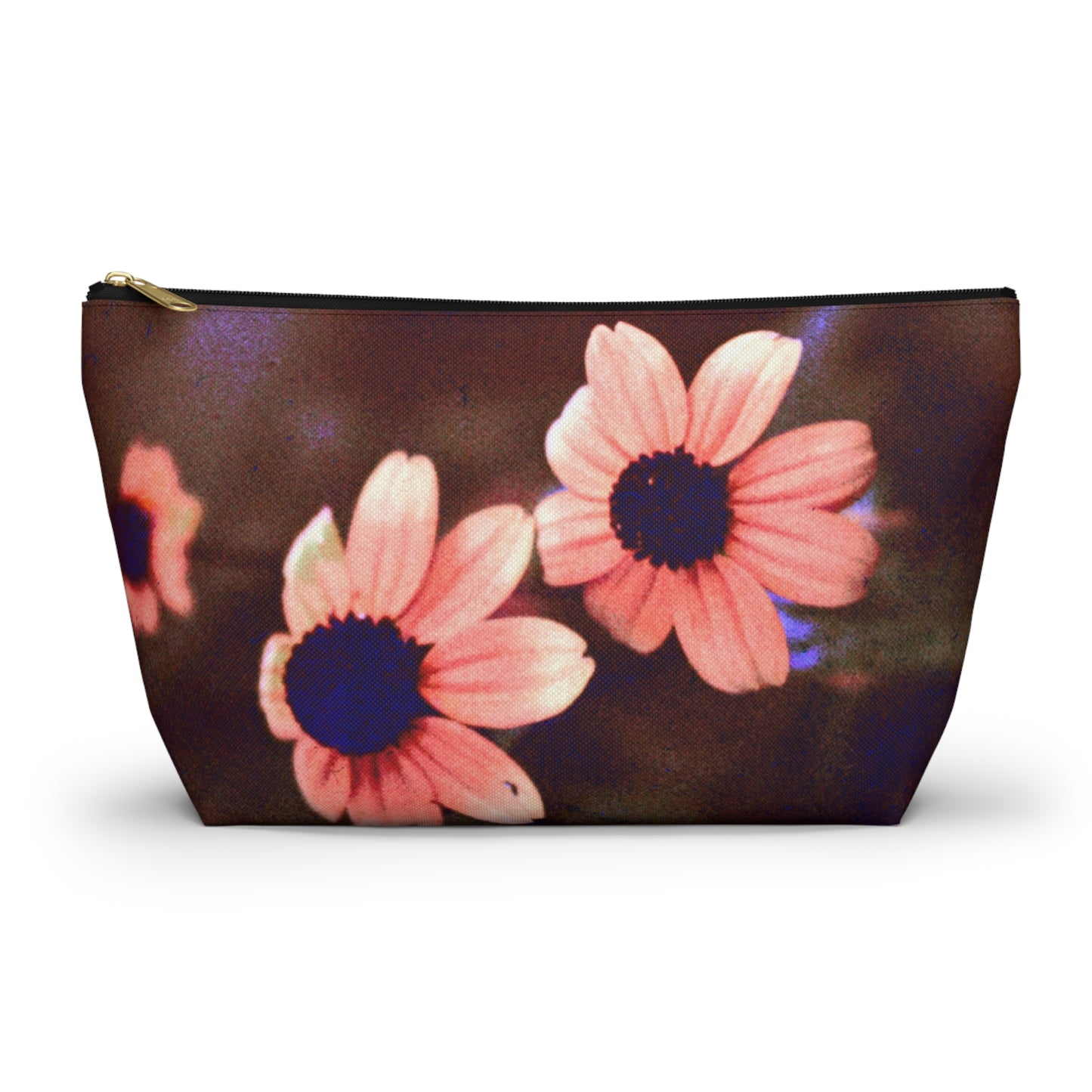 Pink Daisy at Dusk - Stand-up accessory bag