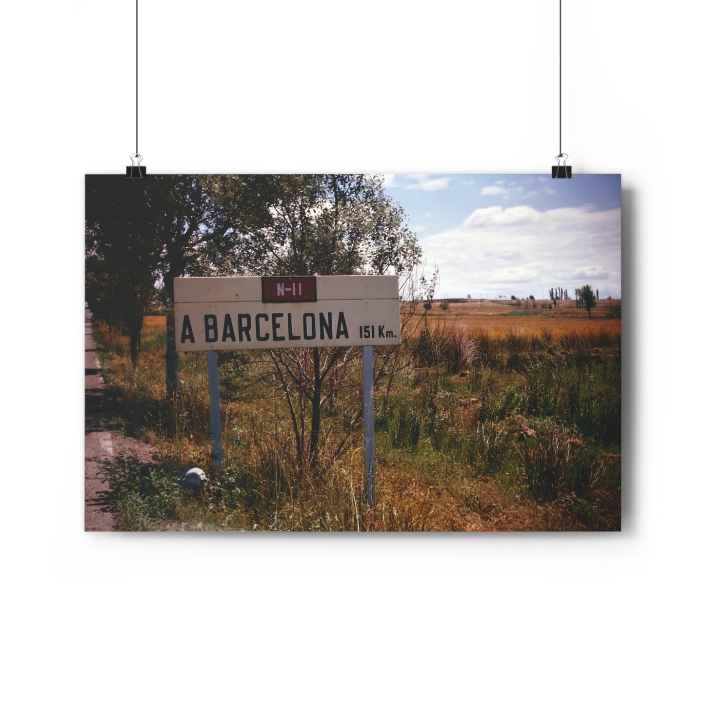 Barcelona 151Km - Fine Art Print