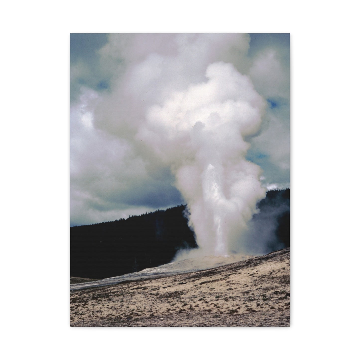 Old Faithful, Yellowstone National Park, 1969 - Matte Canvas, Stretched, 1.25 in