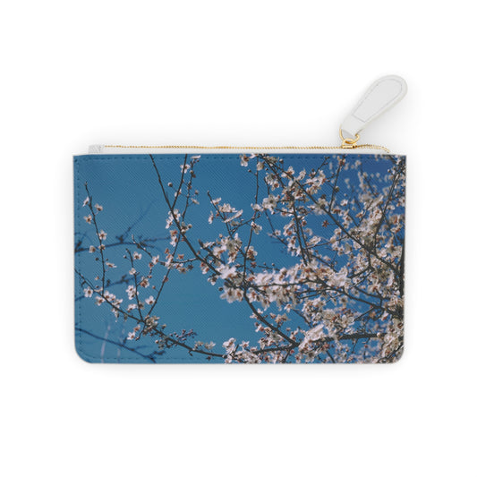 Cherry Blossoms in Blue - Small Clutch