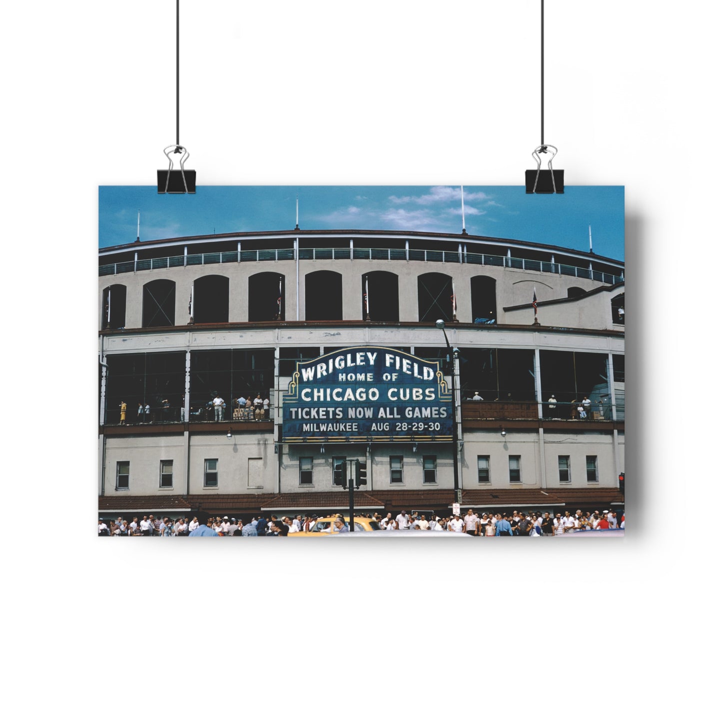 Wrigley Field, Home Of Chicago Cubs, August, 1959 - Giclée Fine Art Print