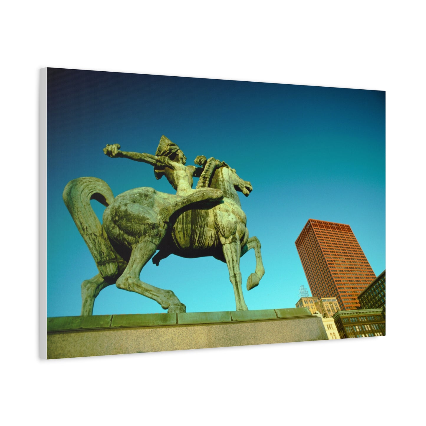 The Spearman, Grant Park, Chicago, 1974 - Matte Canvas, Stretched, 1.25"