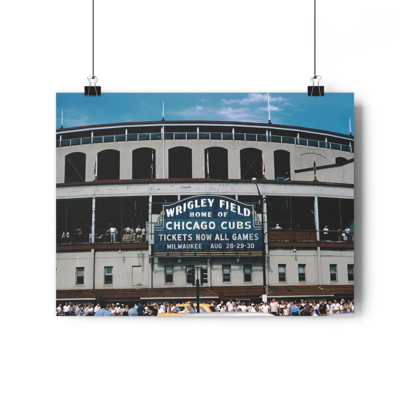 Wrigley Field, Home Of Chicago Cubs, August, 1959 - Giclée Fine Art Print