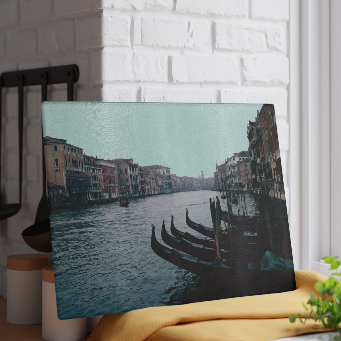 Venice, Italy, Grand Canal, 1976 - Glass Cutting Board