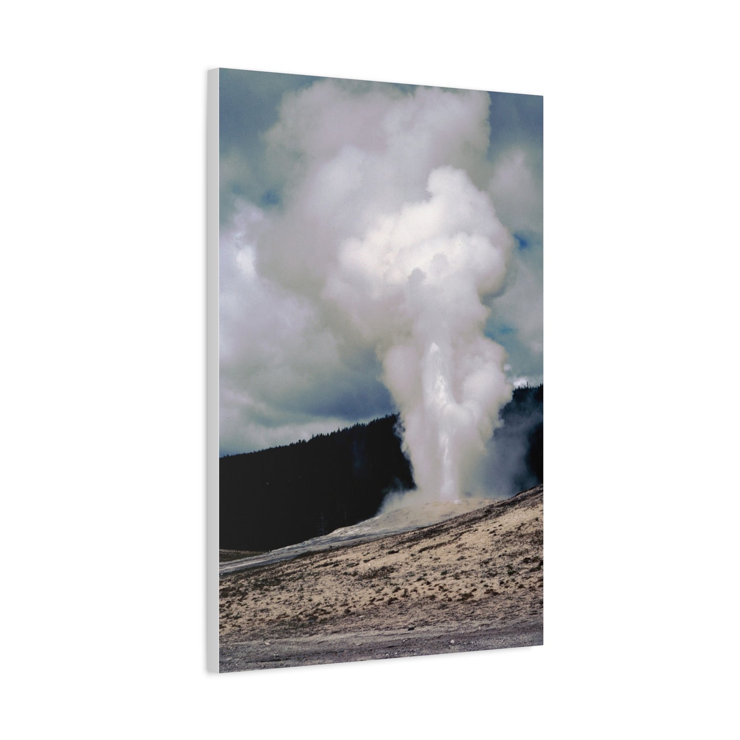 Old Faithful, Yellowstone National Park, 1969 - Matte Canvas, Stretched, 1.25 in