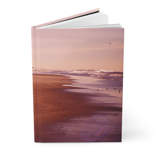 Shoreline At Dusk - Hardcover Journal Matte