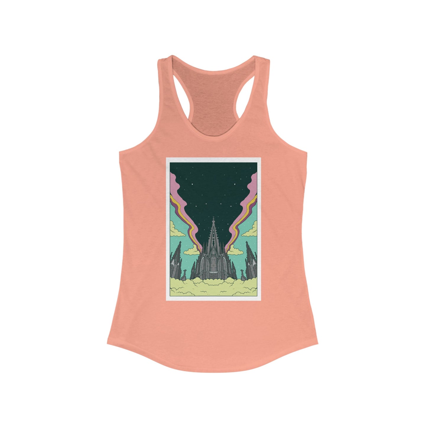 Trippy Barcelona - Women's Racerback Tank