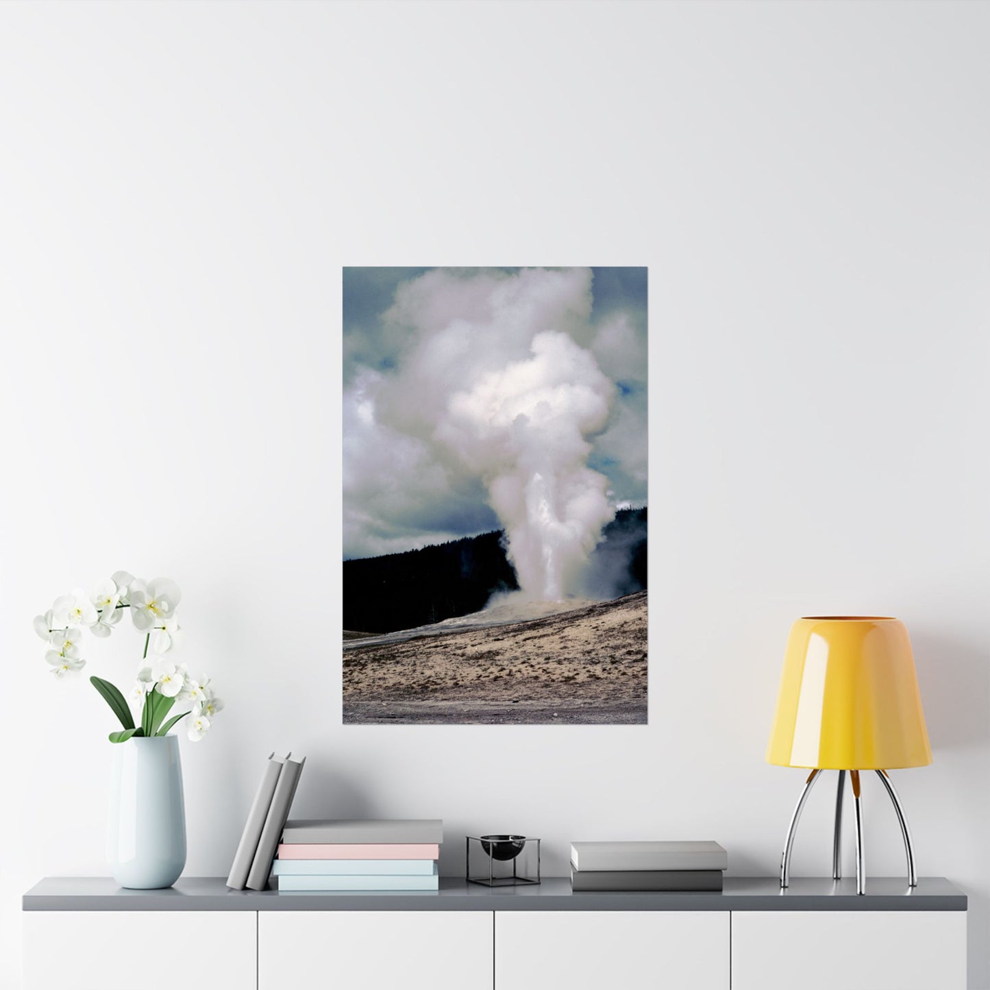 Old Faithful, Yellowstone National Park, 1969 - Matte Poster