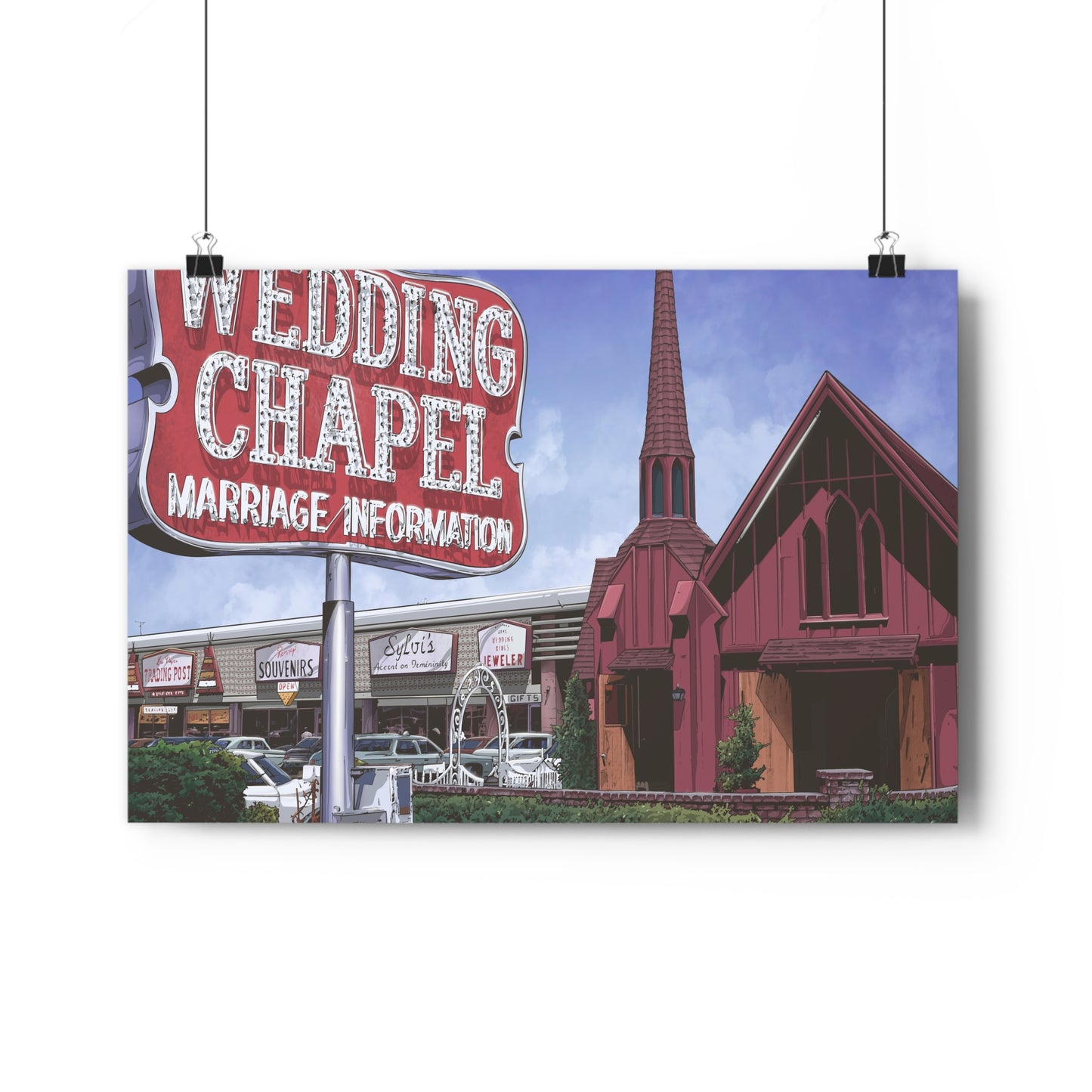 Let's Get Married In Vegas! - Fine Art Print