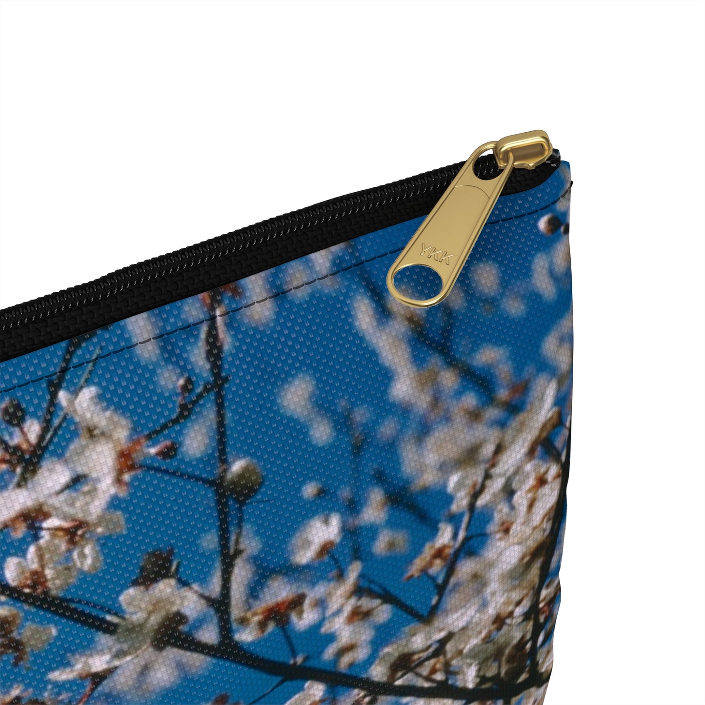 Cherry Blossoms in Blue - Makeup Pouch