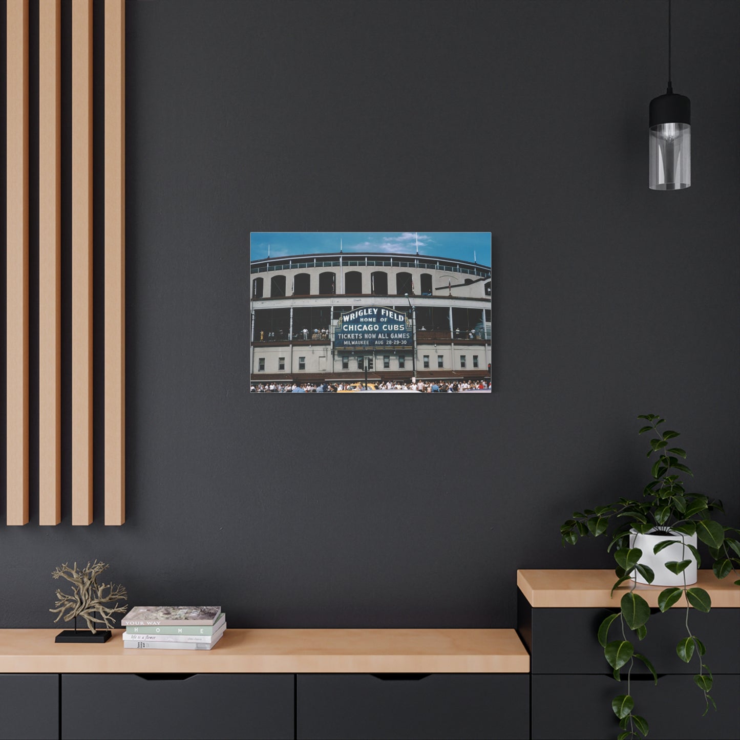 Wrigley Field, Home Of Chicago Cubs, August, 1959 - Matte Canvas, Stretched, 1.25 in