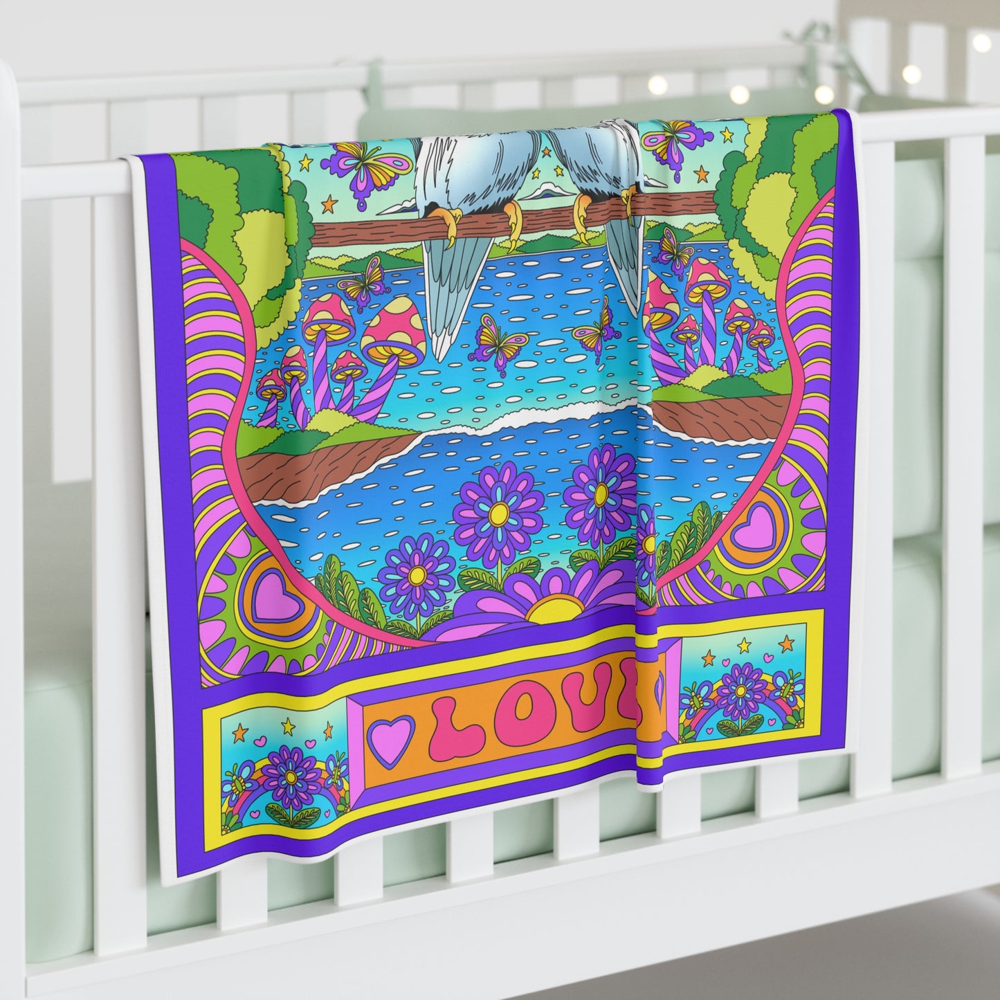 Love - Baby Swaddle Blanket