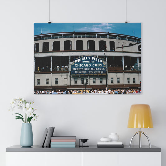 Wrigley Field, Home Of Chicago Cubs, August, 1959 - Giclée Fine Art Print