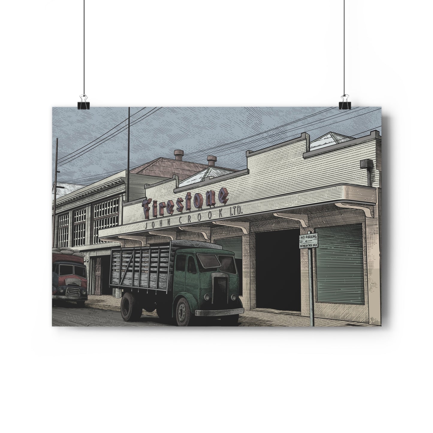 No Parking - Retro Inspired Fine Art Print