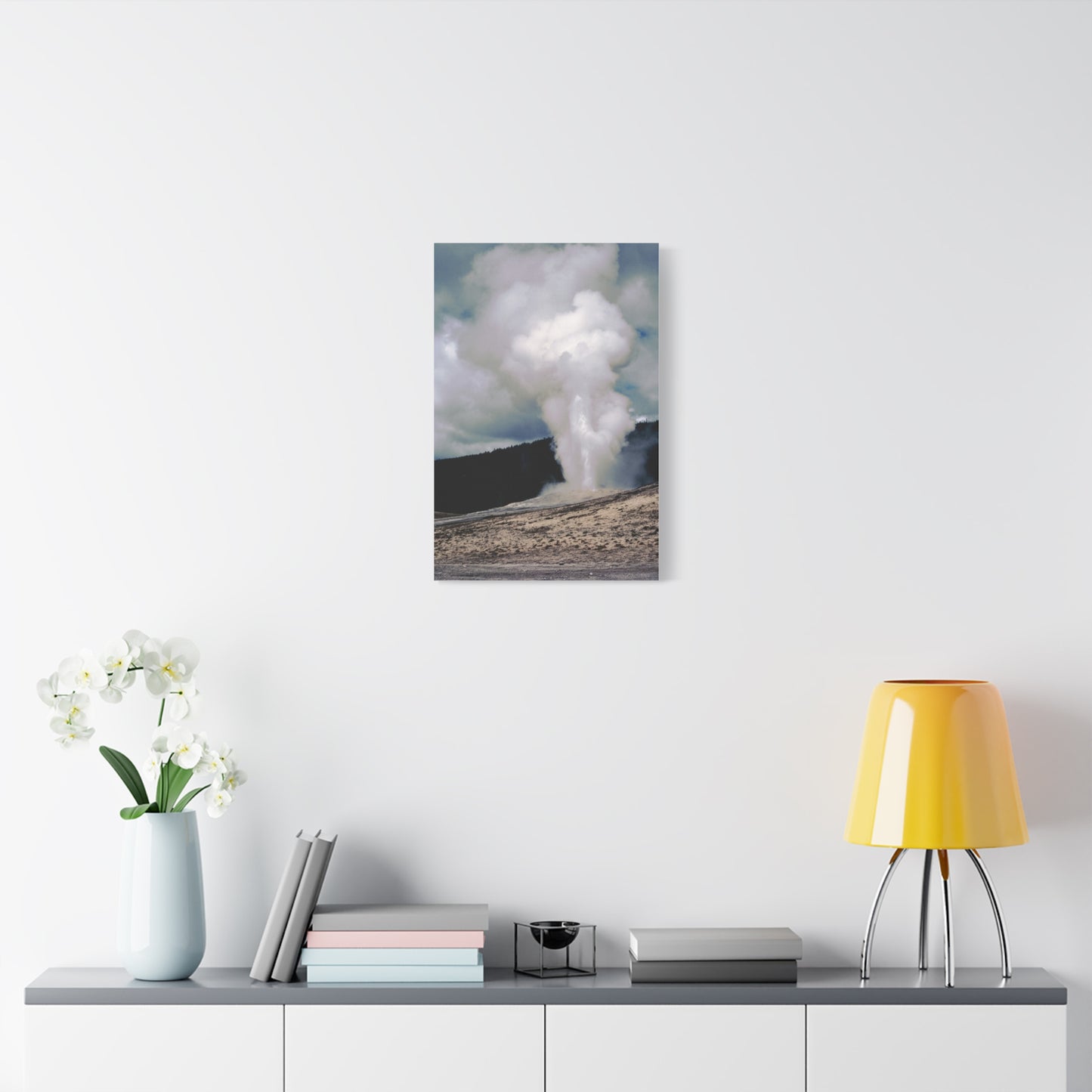 Old Faithful, Yellowstone National Park, 1969 - Matte Canvas, Stretched, 1.25 in