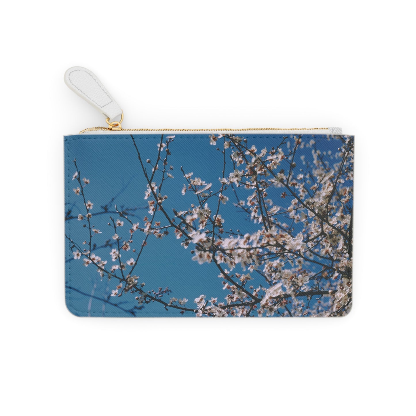 Cherry Blossoms in Blue - Small Clutch